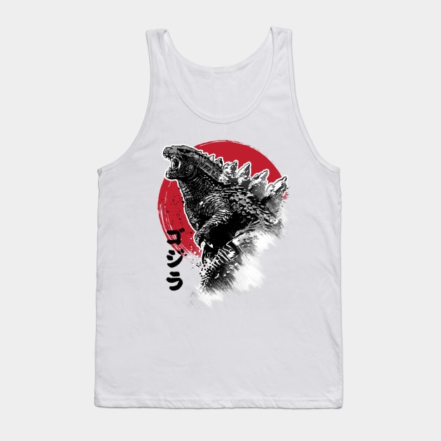 King Gojira Tank Top by DrMonekers